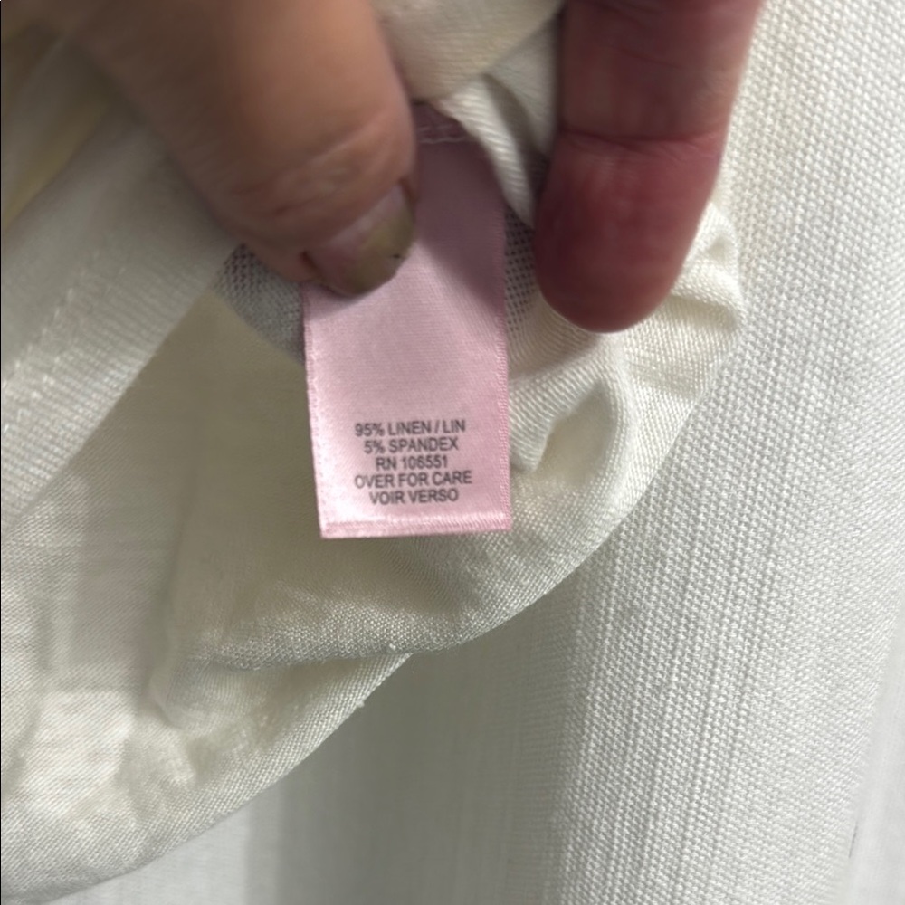 Calypso St. Barth Linen Lace-Up Short Sleeve Top - Picture 5 of 5